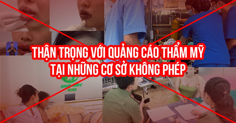 Thận trọng với quảng cáo thẩm mỹ tại những cơ sở không cấp phép